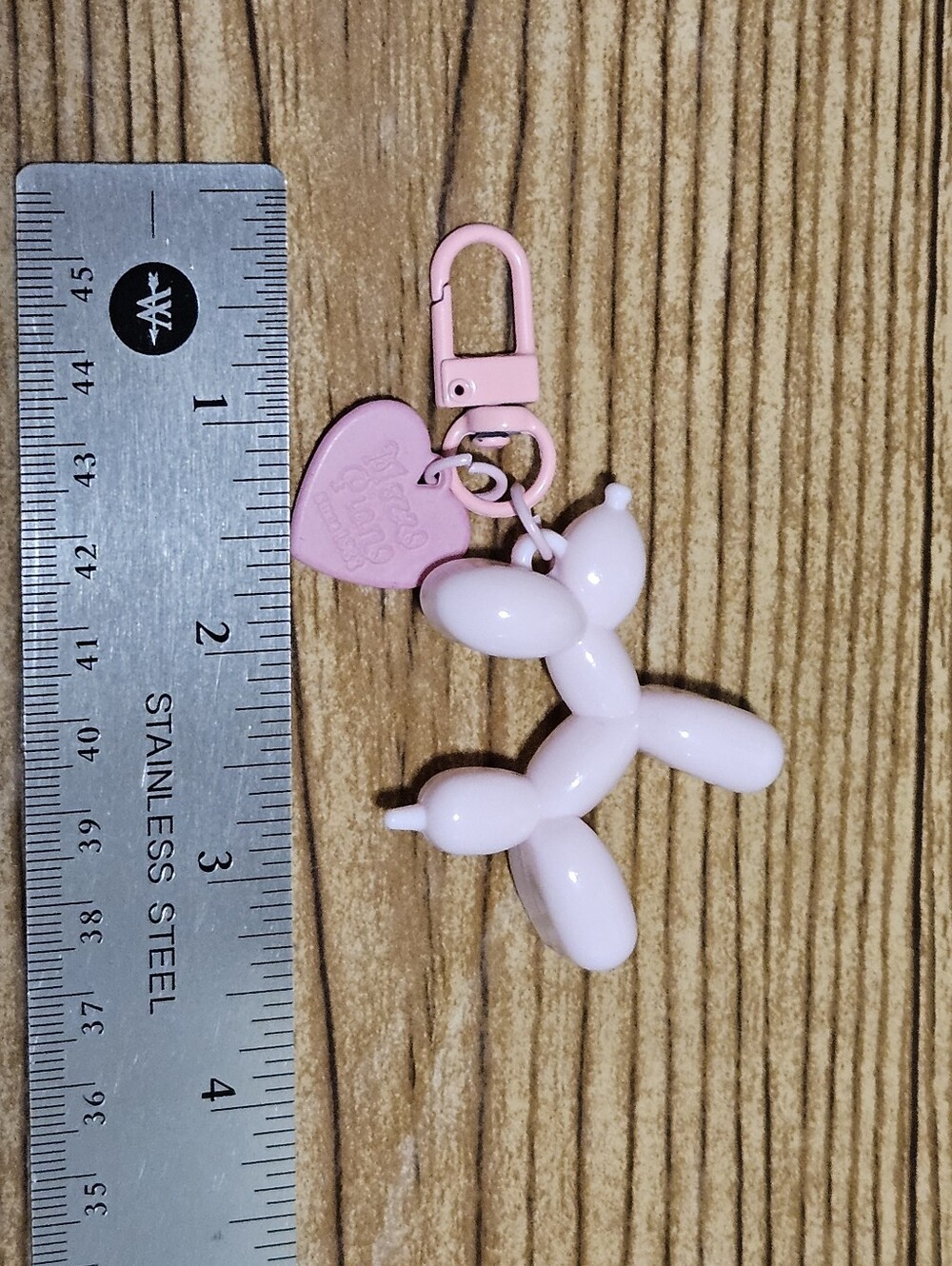 Balloon Dog Charm Keychain Pink - Picture 3 of 3